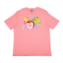 Load image into Gallery viewer, &quot;Apple&quot; Cut and Sew Wide-body Tee Black /Pink