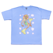 Load image into Gallery viewer, &quot;Bintang&quot; Taper-Fit Heavy Cotton Tee Sky Blue/Violet