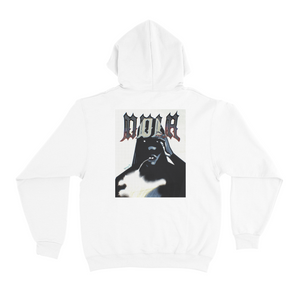 "Noir" Basic Hoodie Black/White