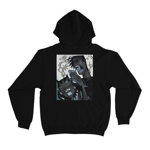 "..." Basic Hoodie Black/White