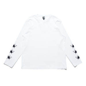 "Stage 3" Cut and Sew Wide-body Long Sleeved Tee White