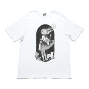 "Little Lamb" Cut and Sew Wide-body Tee White
