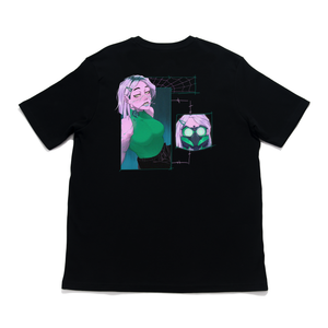 "Lethal Green" Cut and Sew Wide-body Tee Black