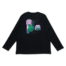 Load image into Gallery viewer, &quot;Lethal Green&quot; Cut and Sew Wide-body Long Sleeved Tee Black