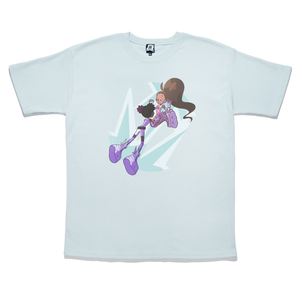 "love in space " Taper-Fit Heavy Cotton Tee Mint