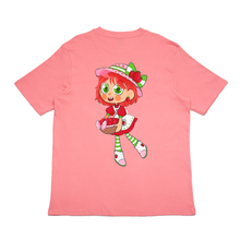 Load image into Gallery viewer, &quot; Strawberry Doll &quot; Cut and Sew Wide-body Tee Salmon Pink