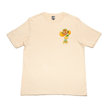 Load image into Gallery viewer, &quot; Orange Doll &quot; Cut and Sew Wide-body Tee Beige