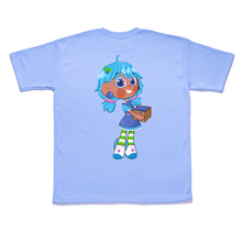 Load image into Gallery viewer, &quot; Blueberry Doll &quot; Taper-Fit Heavy Cotton Tee Sky Blue