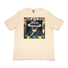 Load image into Gallery viewer, &quot;Introduction&quot; Cut and Sew Wide-body Tee Black / Beige