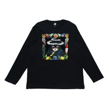 Load image into Gallery viewer, &quot;Introduction&quot; Cut and Sew Wide-body Long Sleeved Tee Black / Beige