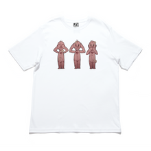 Load image into Gallery viewer, “Wise Puppets&quot; Cut and Sew Wide-body Tee White/Black