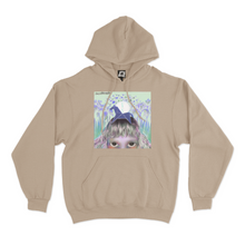 Load image into Gallery viewer, &quot;Begin&quot; Fleece Hoodie White/ Beige/Khaki