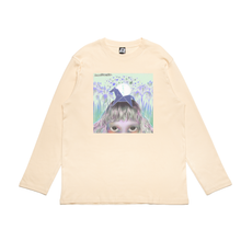 Load image into Gallery viewer, &quot;Begin&quot; Cut and Sew Wide-body Long Sleeved Tee White / Beige