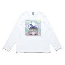 Load image into Gallery viewer, &quot;Begin&quot; Cut and Sew Wide-body Long Sleeved Tee White / Beige