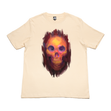 Load image into Gallery viewer, &quot;Skull&quot; Cut and Sew Wide-body Tee Black/Beige