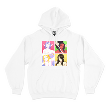 Load image into Gallery viewer, &quot;The Girls&quot; Basic Hoodie White/Salmon Pink