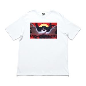 "TELEPURTE" Cut and Sew Wide-body Tee White/Red