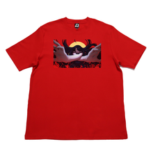 Load image into Gallery viewer, &quot;TELEPURTE&quot; Cut and Sew Wide-body Tee White/Red