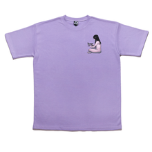 Load image into Gallery viewer, &quot;MIrror&quot; Taper-Fit Heavy Cotton Tee Violet