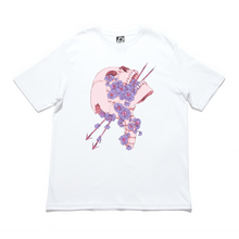 Load image into Gallery viewer, &quot;Silencio &quot; Cut and Sew Wide-body Tee Black/Salmon Pink/White