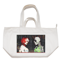 Load image into Gallery viewer, &quot;Dead Alive&quot; Tote Carrier Bag Cream/Green