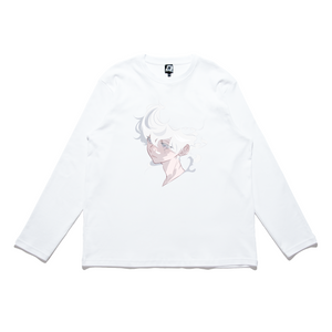 "Aether" Cut and Sew Wide-body Long Sleeved Tee White