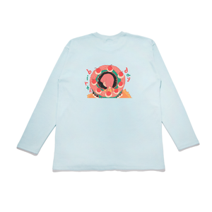 "Birthday" Taper-Fit Heavy Cotton Long Sleeve Tee Mint