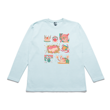 Load image into Gallery viewer, &quot;Birthday&quot; Taper-Fit Heavy Cotton Long Sleeve Tee Mint