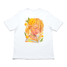 Load image into Gallery viewer, &quot;Mango Paradise&quot; Cut and Sew Wide-body Tee White