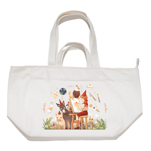 "Birthday Party"Tote Carrier Bag Cream
