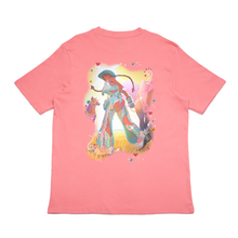 Load image into Gallery viewer, &quot; Rhinestone Cow Girl &quot; Cut and Sew Wide-body Tee Salmon Pink