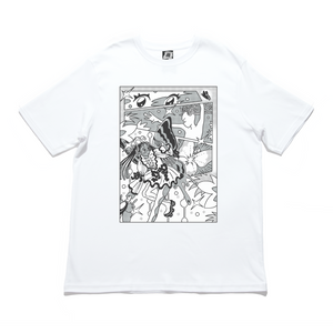 “Shojo Page" Cut and Sew Wide-body Tee White