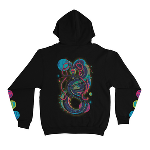 "Celestial Beast" Basic Hoodie Black