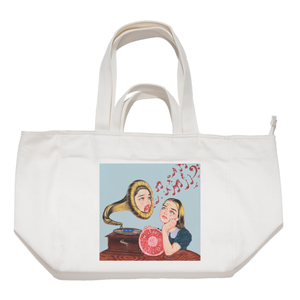 "Song"Tote Carrier Bag Cream