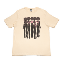 Load image into Gallery viewer, &quot;Empathy &amp; Heart&quot; Cut and Sew Wide-body Tee Beige