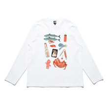 Load image into Gallery viewer, &quot;Memory Bank&quot; Cut and Sew Wide-body Long Sleeved Tee White/Black/Beige