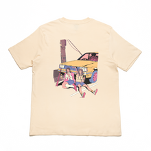 Load image into Gallery viewer, “Loser buys lunch&quot; Cut and Sew Wide-body Tee Beige