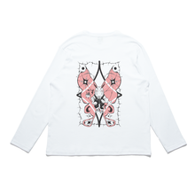 Load image into Gallery viewer, &quot;Moth&quot; Cut and Sew Wide-body Long Sleeved Tee White