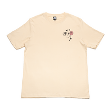 Load image into Gallery viewer, &quot;Moth&quot; Cut and Sew Wide-body Tee Beige