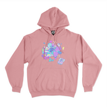 Load image into Gallery viewer, &quot;TADA CatGuy&quot; Basic Hoodie Cobalt Blue/Light Pink