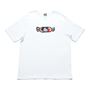 "Milk Bunny" Cut and Sew Wide-body Tee White/Black/Red