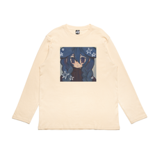 Load image into Gallery viewer, &quot; Star bunny girl&quot; Cut and Sew Wide-body Long Sleeved Tee Beige/White/Black