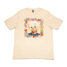 Load image into Gallery viewer, &quot;Jai&quot; Cut and Sew Wide-body Tee White/Beige