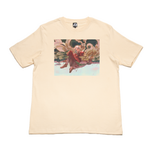 Load image into Gallery viewer, &quot;eyeline; encore&quot; Cut and Sew Wide-body Tee Black/Beige