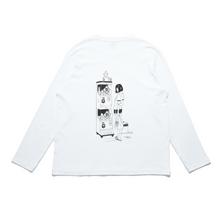 Load image into Gallery viewer, &quot;Snack Break &amp; Toy&quot; Cut and Sew Wide-body Long Sleeved Tee White/Black