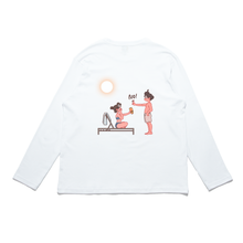 Load image into Gallery viewer, &quot;1&quot; Cut and Sew Wide-body Long Sleeved Tee White