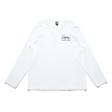 Load image into Gallery viewer, &quot;1&quot; Cut and Sew Wide-body Long Sleeved Tee White