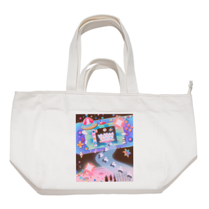 "Showtime"Tote Carrier Bag Cream