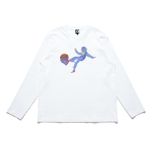 Load image into Gallery viewer, &quot;ルールに縛られるな&quot; Cut and Sew Wide-body Long Sleeved Tee White/Black/Bei