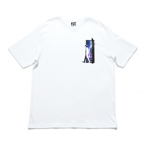 "Right Beside You" Cut and Sew Wide-body Tee White/Black